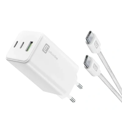 Afbeelding van Cellularline ACHKITGAN100WTABW oplader voor mobiele apparatuur Universeel Wit AC Snel opladen Binnen