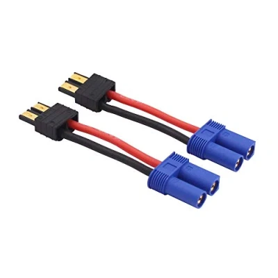 Afbeelding van OliRC 2pcs Male TRX to Female EC5 Connector Adapter with 14awg 2in Cable(C114 2)