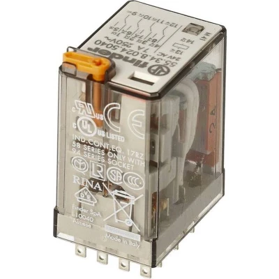 Afbeelding van Finder 55.34.8.230.5054 Steekrelais 230 V/AC 7 A 4x wisselcontact 1 stuk(s)