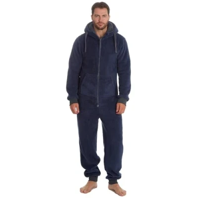 Afbeelding van Mens OneZee Snuggle Fleece Onesie 31B1481 Navy L XL