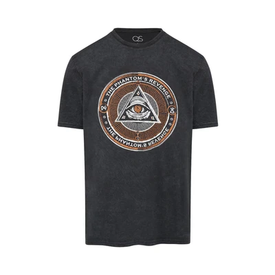 Afbeelding van QS Halloween Tshirt print, Heren, Maat: Medium, Schwarz