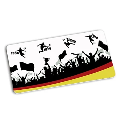 Afbeelding van infinite by GEDA LABELS (INFKH) Planken Voetbal Jaargetallen Ontbijtplank Melamine, Kleurrijk, 23,5 x 14,5 0,5 cm