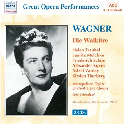 Afbeelding van Helen Traubel, Lauritz Melchior, Metropolitan Opera Orchestra And Chorus Wagner: Die Walküre (3 CD)