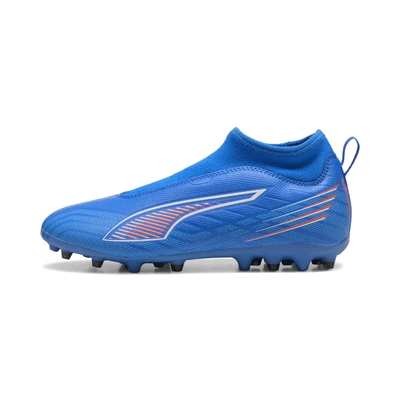 Afbeelding van ULTRA 6 MATCH+ MG voetbalschoenen zonder veters, Blauw/Rood/Wit, Maat 33 PUMA