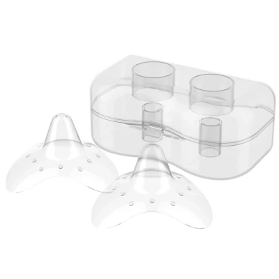 Afbeelding van Baby Ono Silicone Tepelbeschermers 2 Stuks incl. Bewaardoosje 823/M