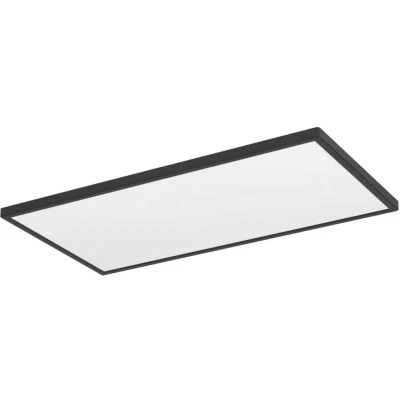 Afbeelding van EGLO connect.z Smart Home LED badkamer plafondlamp Rovito Z, ZigBee, app en Alexa spraakbesturing, warm wit koud wit, RGB, dimbare plafonnière, zwart, IP44, 57x30 cm