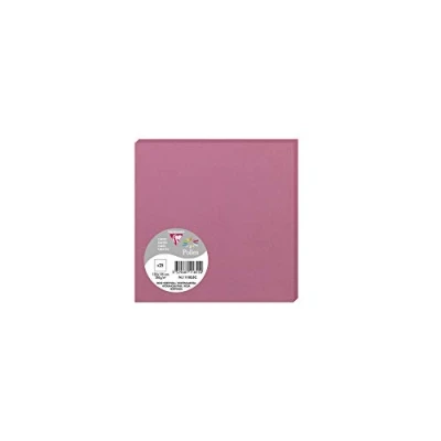 Afbeelding van Clairefontaine Ref 111855C Stuifmeelkaart (verpakking van 25 vellen) 135 x mm formaat, zuurvrij, inkjet en laser compatibel, gemakkelijk te schrijven op, 210 g/m² kaart Hydrangea Pink