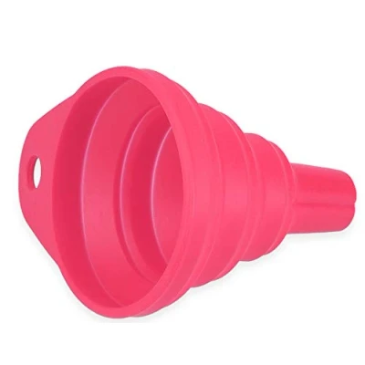 Afbeelding van mumbi Opvouwbare siliconen trechter vulhulp (ca. 6,3 x 7 cm) in roze