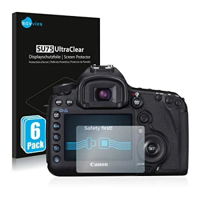 Afbeelding van Savvies Screenprotector voor Canon EOS 5D Mark III Folie Beschermfolie transparant (6 Stuks)