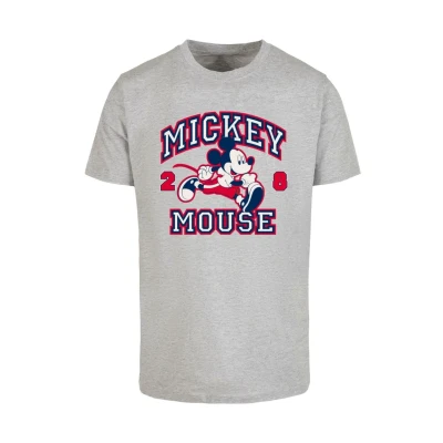 Afbeelding van Merchcode Mickey Mouse Tshirt print, Heren, Maat: Small, Heather grey