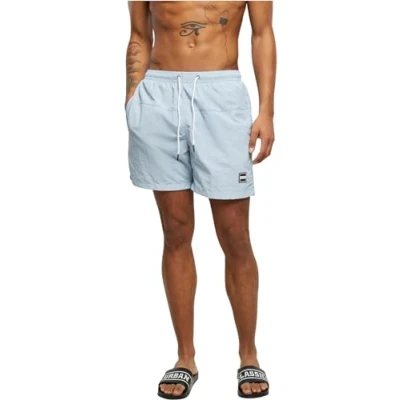 Afbeelding van Urban Classics Block Zwemshorts, Heren, Maat: Large, Summerblue