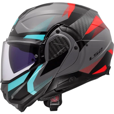 Afbeelding van LS2 FF910 Advant II Triple Helm, grijs rood blauw, afmeting XS voor man