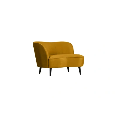 Afbeelding van Sara Lounge Fauteuil Links Fluweel Oker