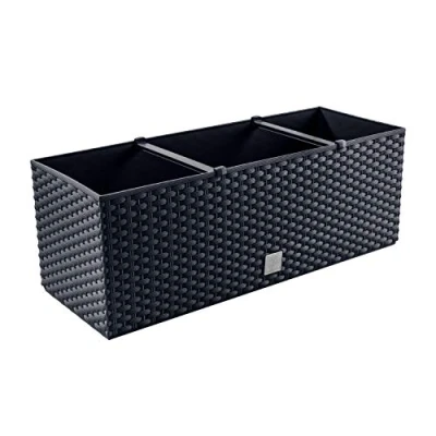 Afbeelding van Prosperplast Rato Case Rotan Bloemenpot DRTC500 440U umbra