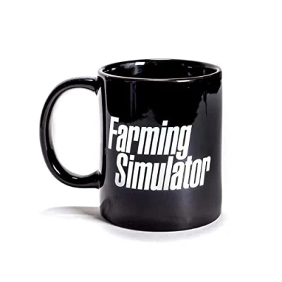 Afbeelding van Farming Simulator Landbouwsimulator mok (inhoud 330 ml, van keramiek, belettering in bandenafdruk look, accessoires