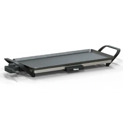 Afbeelding van Grillplaat Tristar BP 2668 Tafelgrill L: 70 x 23 cm voor binnen en buiten BPA Free Gourmet bakplaat op tafel 6 tot 8 personen Met regelbare thermostaat Anti aanbaklaag Zwart