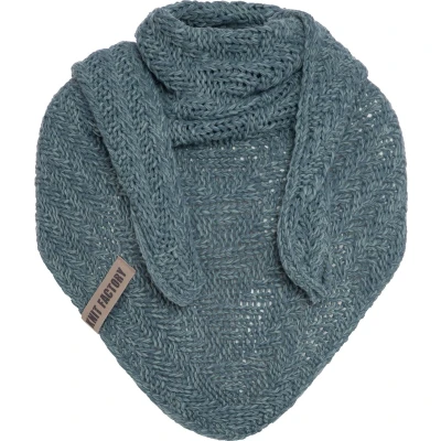 Afbeelding van Knit Factory Sally Halsdoek, Dames, Maat: One Size, Laurel stone green