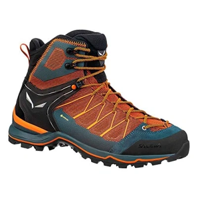 Afbeelding van Wandelschoen Salewa Men Mountain Trainer Lite Mid Gore Tex Black Out Carrot Schoenmaat 40,5