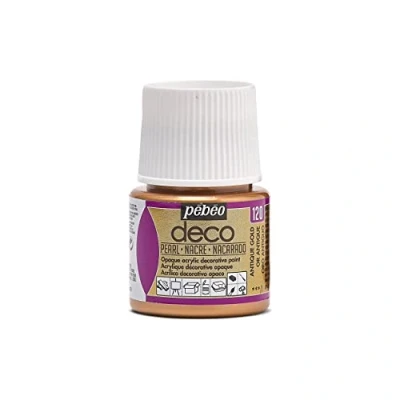 Afbeelding van Pebeo 45ml Deco Parel, Acryl, Antiek Goud, 7 x 4,5 cm