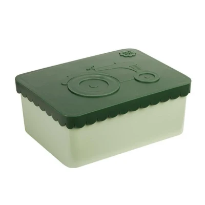 Afbeelding van Blafre lunchbox tractor donkergroen