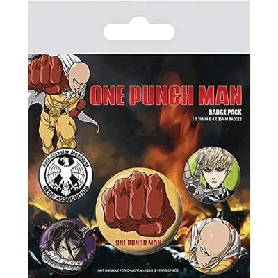 Afbeelding van ONE PUNCH MAN DESTRUCTIVE Badge Buttons Anime