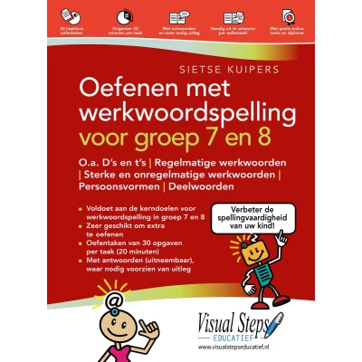 Afbeelding van Oefenen met werkwoordspelling voor groep 7 en 8