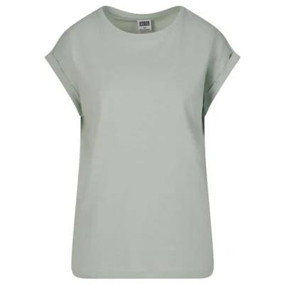 Afbeelding van Urban Classics Extended Shoulder Tshirt basic, Dames, Maat: Small, Frostmint