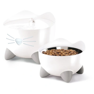 Afbeelding van Catit Pixi Fountain Combo Kit Kattendrinkbak Wit