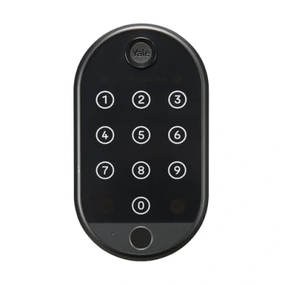 Afbeelding van Yale Smart Keypad 2 Vingerafdruk 05/303000/BL Zwart Werkt Samen met Slimme apparaten Sleutelloze Toegang Persoonlijke Toegangscode via Verlicht Toetsenbord