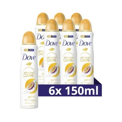 Afbeelding van 6x Dove Deodorant Spray Advanced Care Passievrucht&amp;Citroengras 150 ml
