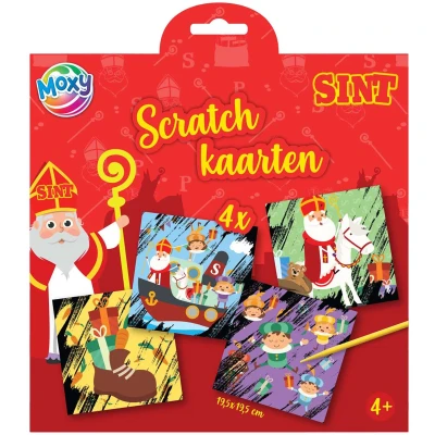 Afbeelding van Creative Craft Group Sint 4 Scratch Kaarten