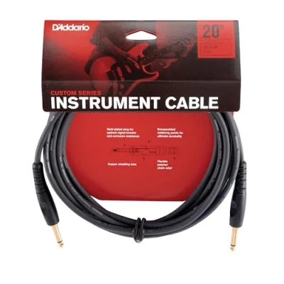 Afbeelding van Planet Waves PW G 20 Custom Series Cables Instrumentenkabel 6,1 m (20 ft) zwart