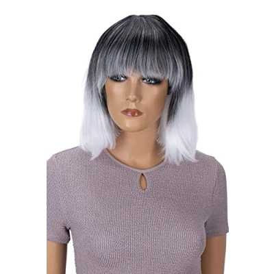 Afbeelding van CAISHA Pruik Volumineus Lang Haar Cosplay Theatershow Glad Witgrijs Mix SH032r