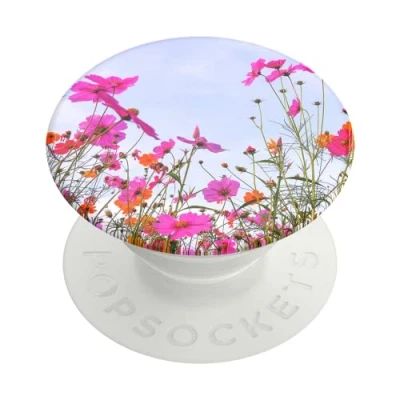 Afbeelding van PopSockets: PopGrip Uittrekbare Greep en Standaard voor Smartphones Tablets met een Verwisselbare PopTop Fuschia Bloom