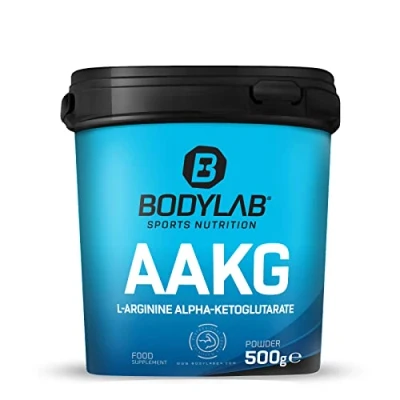 Afbeelding van Bodylab24 AAKG Arginine Alpha Ketoglutaraat 500g poeder in een verhouding van 2:1, pre workout supplement, smaakloos, suikervrij