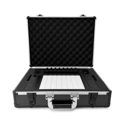 Afbeelding van Analoge koffers UNISON koffer voor Ableton Push 2 of soortgelijke controllers (transportkoffer, aluminium hoekbescherming, gecapitonneerd deksel met handvat), zwart