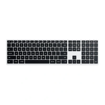 Afbeelding van Satechi Slim X3 Bluetooth Keyboard draadloos verlichte toetsen ultra dun zilver