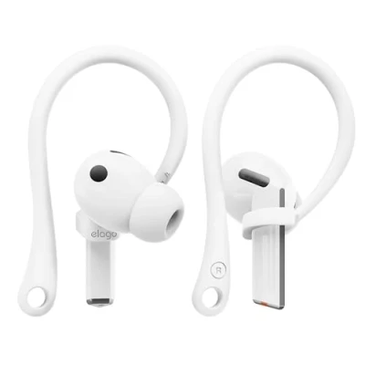 Afbeelding van elago Ear Hooks compatibel met Samsung Galaxy Buds 3 &amp; Pro Oordopjes Accessoires, Antislip, Ergonomisch Ontwerp, Comfortabele Pasvorm (Wit)