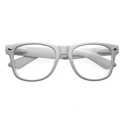 Afbeelding van Nerd bril wit met zwart glas