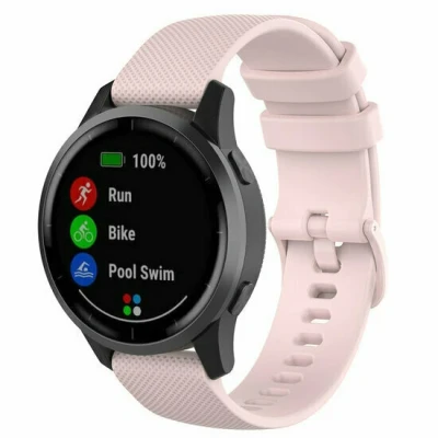 Afbeelding van Garmin Venu / Sq Sq2 2 plus Sportband met motief Lichtroze