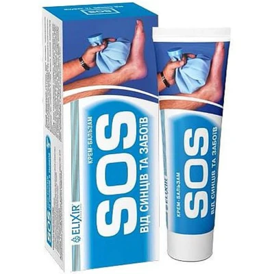 Afbeelding van Natuurlijke Crème balsem SOS voor kneuzingen en blauwe plekken zwellingen bloed circulatie 75ml