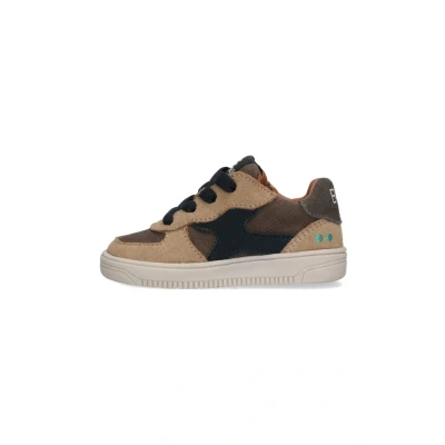 Afbeelding van BunniesJR 225655 408 Jongens Lage Sneakers Bruin Leer Veters