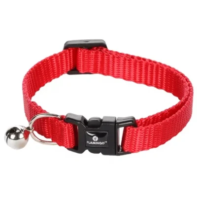 Afbeelding van Kattenhalsband Ziggi Bel Rood 20 35 cm x 10 mm
