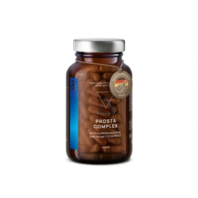 Afbeelding van N33 Posta Complex Prostaatsupplement Saw Palmetto capsules met granaatappel, pompoenpitten, zwarte knoflook, brandnetelextract, zink en selenium 120 voor de gezondheid van mensen
