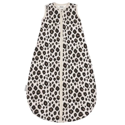 Afbeelding van Meyco baby slaapzak Leopard Sand Melange