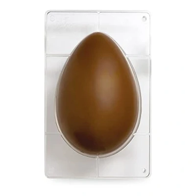Afbeelding van Chocolade Holvorm Half Ei Glad 135x205mm
