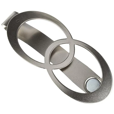 Afbeelding van Gardinia Embrassehaak Infinity met magneetsluiting, metaal, rvs look, 13,5 x 5,5 cm