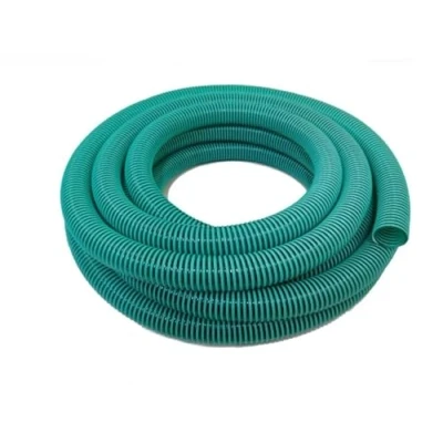 Afbeelding van Spiraalslang Zuigslang Drukslang Transportslang 32 mm / 10 m Groen Transparant