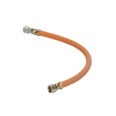 Afbeelding van GOK PVC Gasslang 14 Links Binnendraad X 10 Mm 40cm Knelkoppeling 40 Cm Oranje Gasslangen &amp; Leidingen