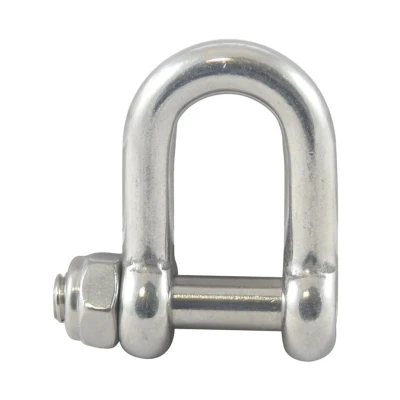 Afbeelding van RVS D sluiting met binnenzeskant en veiligheidsmoer 5 mm 316